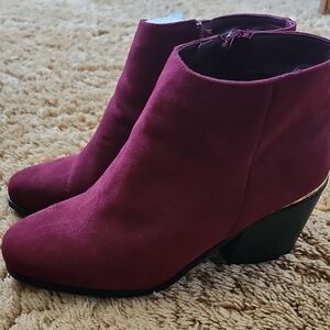 Women's Burgundy Ankle Boots